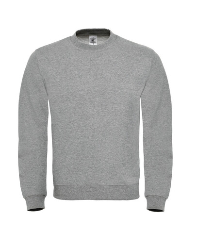 B &amp; C ID.002 Cotton Rich Sweatshirt, Heather Grey, 5XL bedrucken, Art.-Nr. 215421230