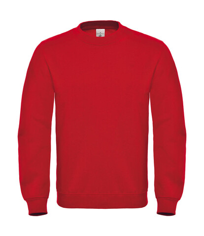 B &amp; C ID.002 Cotton Rich Sweatshirt, Red, L bedrucken, Art.-Nr. 215424005