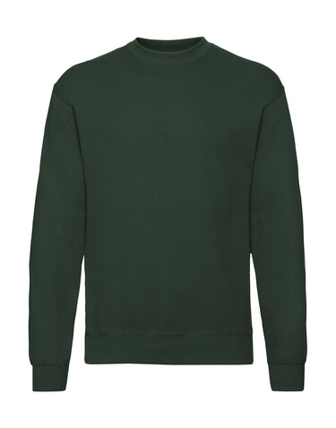 Fruit of the Loom Classic Set In Sweat, Bottle Green, S bedrucken, Art.-Nr. 216015403