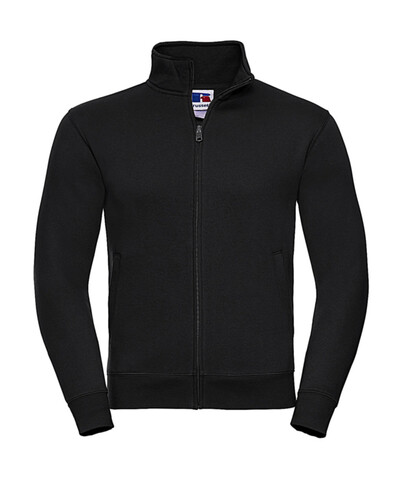 Russell Europe Men`s Authentic Sweat Jacket, Black, L bedrucken, Art.-Nr. 220001015
