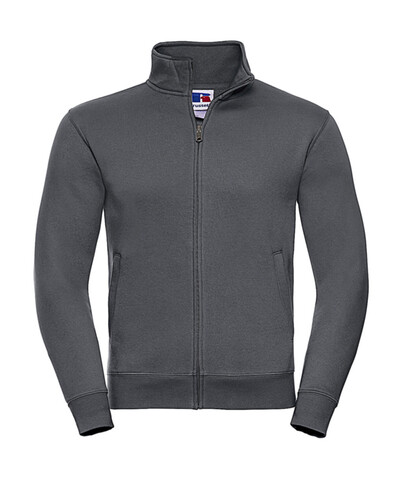 Russell Europe Men`s Authentic Sweat Jacket, Convoy Grey, 3XL bedrucken, Art.-Nr. 220001278