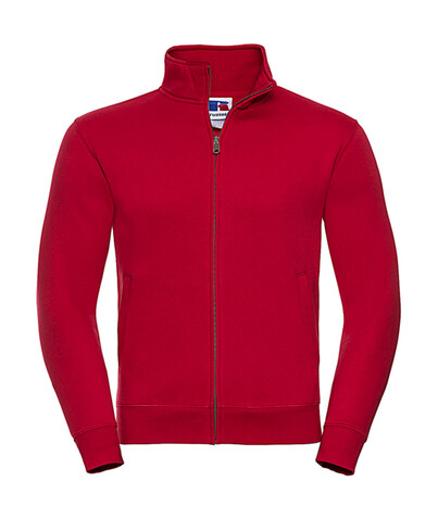 Russell Europe Men`s Authentic Sweat Jacket, Classic Red, L bedrucken, Art.-Nr. 220004015