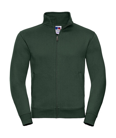 Russell Europe Men`s Authentic Sweat Jacket, Bottle Green, M bedrucken, Art.-Nr. 220005404