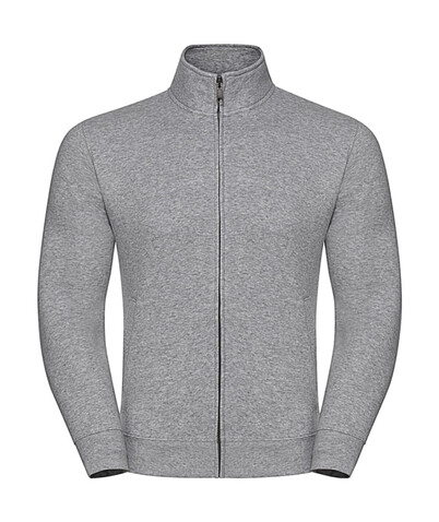Russell Europe Men`s Authentic Sweat Jacket, Light Oxford, L bedrucken, Art.-Nr. 220007195