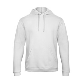 B &amp;amp; C ID.203 50/50 Hooded Sweatshirt Unisex, White, XS bedrucken, Art.-Nr. 221420002