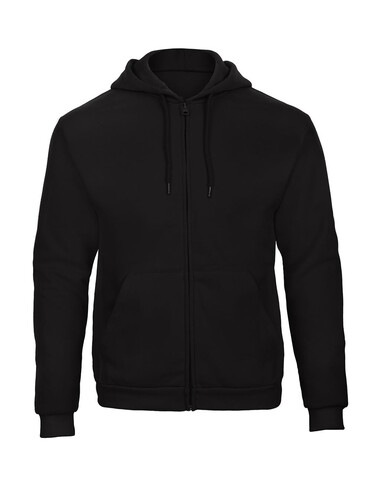 B &amp; C ID.205 50/50 Hooded Full Zip Sweat Unisex, Black, M bedrucken, Art.-Nr. 222421014