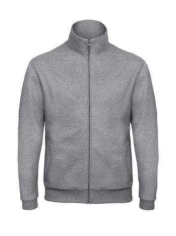 B &amp; C ID.206 50/50 Full Zip Sweat Unisex, Heather Grey, L bedrucken, Art.-Nr. 223421235