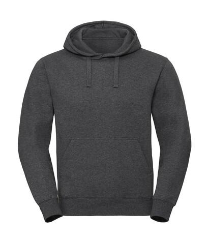 Russell Europe Men`s Authentic Melange Hooded Sweat, Carbon Melange, XS bedrucken, Art.-Nr. 229001022