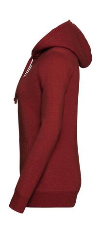 Russell Europe Ladies` Authentic Melange Zipped Hood Sweat, Carbon Melange, XS bedrucken, Art.-Nr. 230001022
