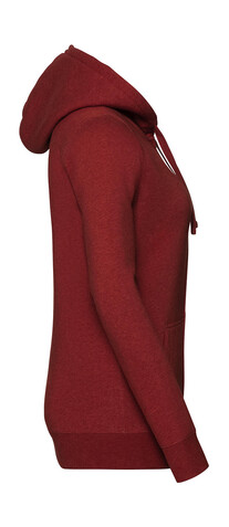 Russell Europe Ladies` Authentic Melange Zipped Hood Sweat, Carbon Melange, XS bedrucken, Art.-Nr. 230001022