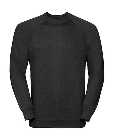 Russell Europe Classic Raglan Sweatshirt, Black, XS bedrucken, Art.-Nr. 237001012