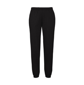 Fruit of the Loom Classic Elasticated Cuff Jog Pants, Black, S bedrucken, Art.-Nr. 247011013