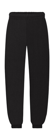 Fruit of the Loom Kids` Classic Elasticated Cuff Jog Pants, Black, 116 (5-6) bedrucken, Art.-Nr. 248011014