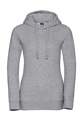 Russell Europe Ladies` Authentic Hooded Sweat, Light Oxford, 2XL bedrucken, Art.-Nr. 249007197