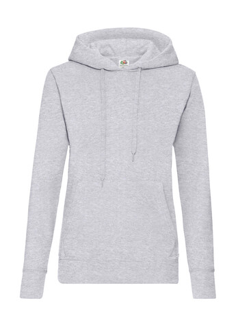 Fruit of the Loom Ladies` Classic Hooded Sweat, Heather Grey, M bedrucken, Art.-Nr. 249011234 Fruit of the Loom Ladies` Classic Hooded Sweat, Heather Grey, M bedrucken, Art.-Nr. 249011234