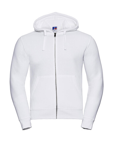 Russell Europe Men`s Authentic Zipped Hood, White, S bedrucken, Art.-Nr. 266000003