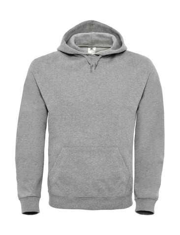 B &amp; C ID.003 Cotton Rich Hooded Sweatshirt, Heather Grey, 3XL bedrucken, Art.-Nr. 275421238