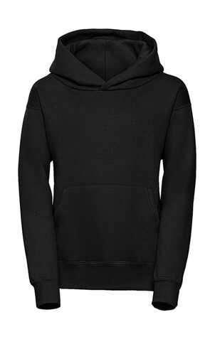 Russell Europe Kids` Hooded Sweat, Black, L (128/7-8) bedrucken, Art.-Nr. 278001015