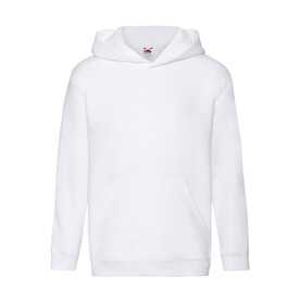 Fruit of the Loom Kids` Premium Hooded Sweat, White, 116 (5-6) bedrucken, Art.-Nr. 278010004 Fruit of the Loom Kids` Premium Hooded Sweat, White, 116 (5-6) bedrucken, Art.-Nr. 278010004