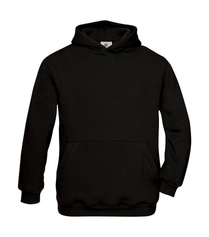 B &amp; C Hooded/kids Sweat, Black, 7/8 (122/128) bedrucken, Art.-Nr. 278421015