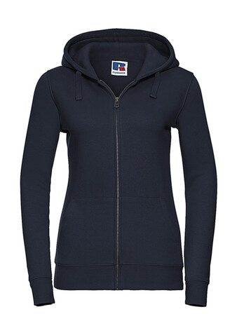 Russell Europe Ladies` Authentic Zipped Hood, French Navy, XL bedrucken, Art.-Nr. 283002016