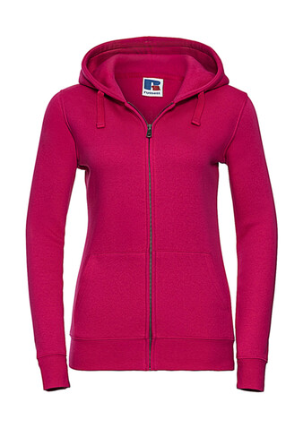 Russell Europe Ladies` Authentic Zipped Hood, Classic Red, XL bedrucken, Art.-Nr. 283004016