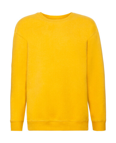 Fruit of the Loom Kids` Premium Set-In Sweat, Sunflower, 116 (5-6) bedrucken, Art.-Nr. 286016014