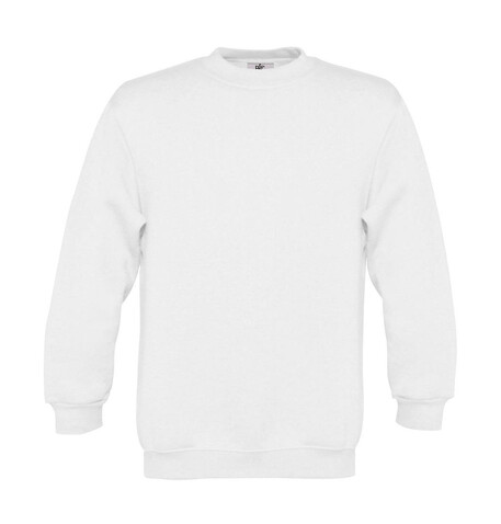 B &amp; C Set In/kids Sweat, White, 5/6 (110/116) bedrucken, Art.-Nr. 286420004
