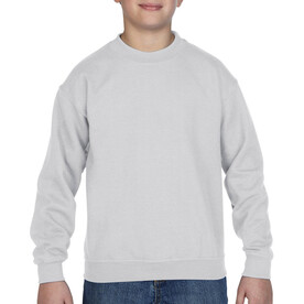 Gildan Heavy Blend Youth Crewneck Sweat, White, XS (104/110) bedrucken, Art.-Nr. 288090002