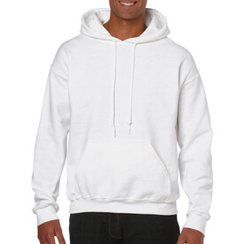 Gildan Heavy Blend Adult Hooded Sweatshirt, White, 5XL bedrucken, Art.-Nr. 290090000