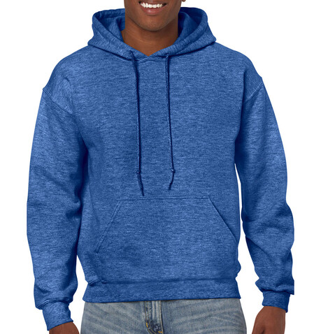 Gildan Heavy Blend Adult Hooded Sweatshirt, Heather Sport Royal, XL bedrucken, Art.-Nr. 290093126