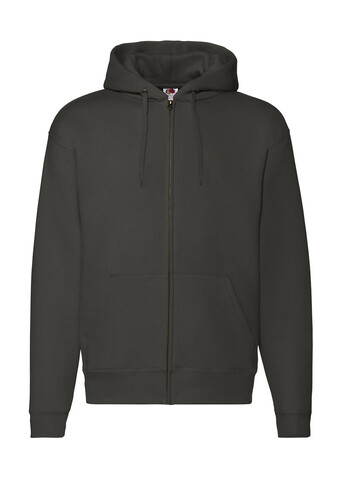 Fruit of the Loom Premium Hooded Zip Sweat, Charcoal, S bedrucken, Art.-Nr. 293011303