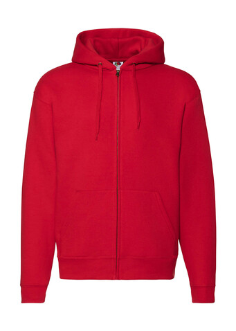 Fruit of the Loom Premium Hooded Zip Sweat, Red, 2XL bedrucken, Art.-Nr. 293014007