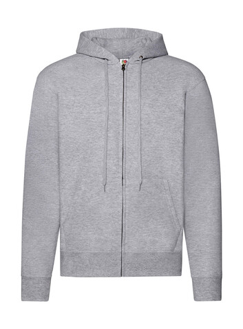 Fruit of the Loom Classic Hooded Sweat Jacket, Heather Grey, 3XL bedrucken, Art.-Nr. 294011238 Fruit of the Loom Classic Hooded Sweat Jacket, Heather Grey, 3XL bedrucken, Art.-Nr. 294011238