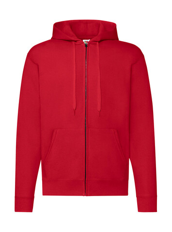 Fruit of the Loom Classic Hooded Sweat Jacket, Red, S bedrucken, Art.-Nr. 294014003