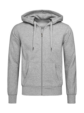 Stedman Sweat Jacket Select, Grey Heather, 2XL bedrucken, Art.-Nr. 294051237