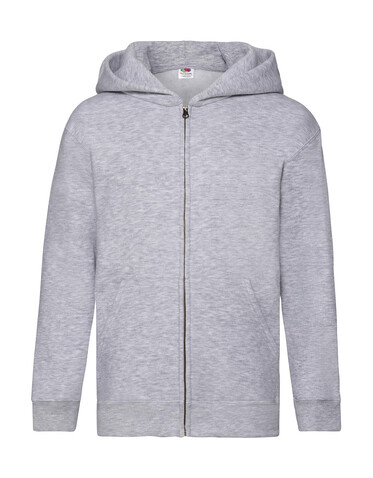 Fruit of the Loom Kids` Premium Hooded Sweat Jacket, Deep Navy, 116 (5-6) bedrucken, Art.-Nr. 298012024