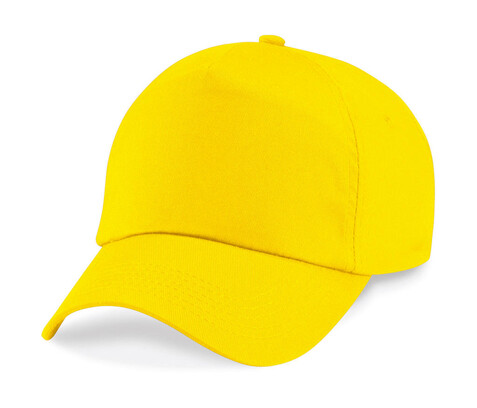 Beechfield Junior Original 5 Panel Cap, Yellow, One Size bedrucken, Art.-Nr. 301696000