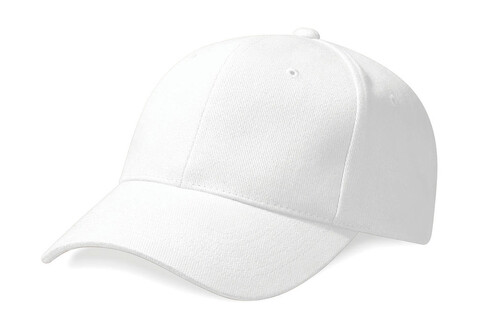 Beechfield Pro-Style Heavy Brushed Cotton Cap, White, One Size bedrucken, Art.-Nr. 312690000
