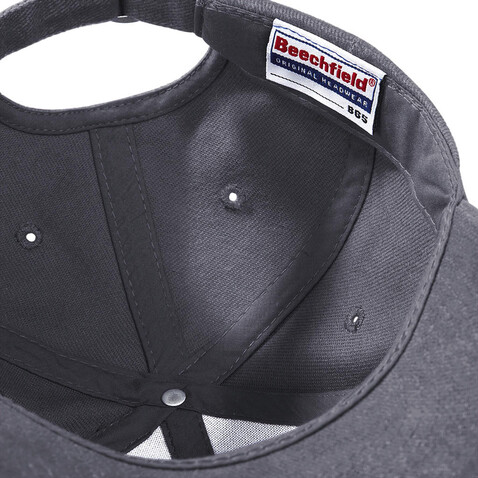 Beechfield Pro-Style Heavy Brushed Cotton Cap, Black, One Size bedrucken, Art.-Nr. 312691010