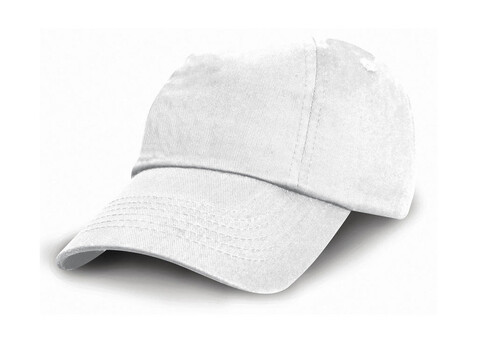 Result Caps Junior Low Profil Cotton Cap, White, One Size bedrucken, Art.-Nr. 318340000
