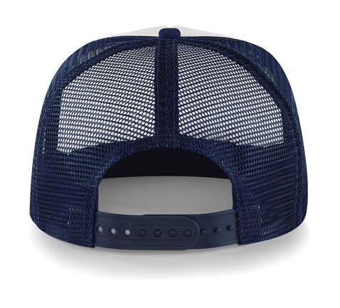 Beechfield Vintage Snapback Trucker, French Navy/White, One Size bedrucken, Art.-Nr. 329692500