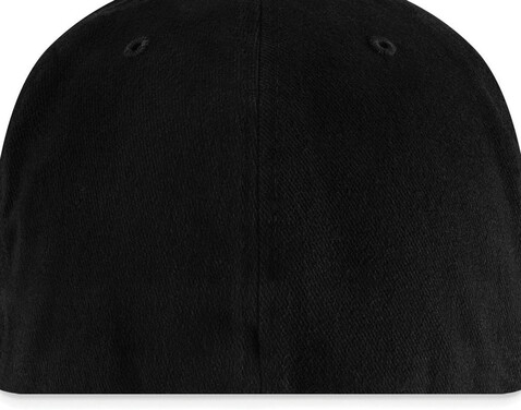 Beechfield Pro-Stretch Flat Peak Cap, Black, One Size bedrucken, Art.-Nr. 332691010