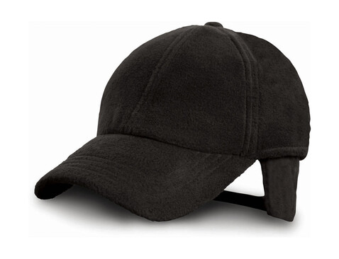 Result Caps Winter Fleece Cap, Black, One Size bedrucken, Art.-Nr. 336341010