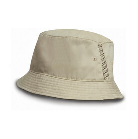 Result Caps Sporty Hat with Mesh Panels, Natural, One Size bedrucken, Art.-Nr. 345340080