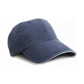 Result Caps Fine Cotton Twill Cap, Navy/Putty, One Size bedrucken, Art.-Nr. 354342630
