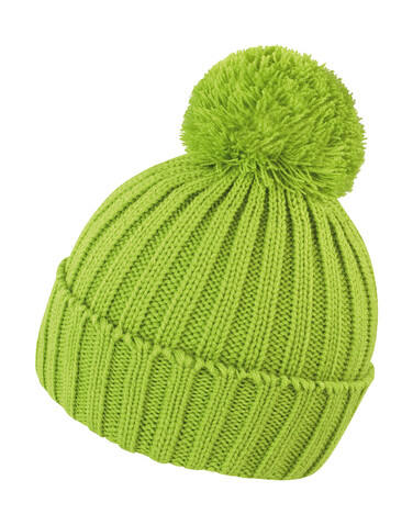 Result Hdi Quest Knitted Hat, Lime, One Size bedrucken, Art.-Nr. 369335210