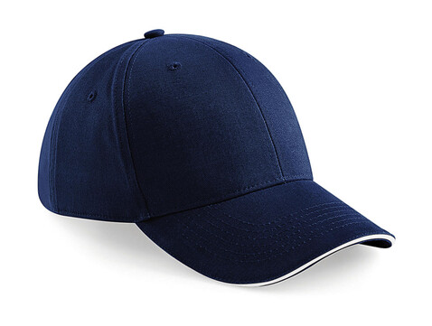 Beechfield Athleisure 6 Panel Cap, French Navy/White, One Size bedrucken, Art.-Nr. 371692500