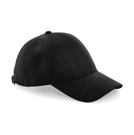 Beechfield Faux Suede 6 Panel Cap, Black, One Size bedrucken, Art.-Nr. 395691010
