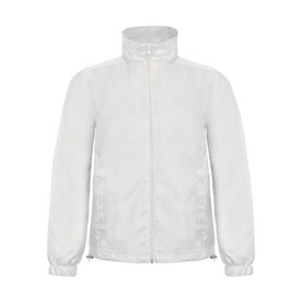 B &amp;amp; C ID.601 Midseason Windbreaker, White, S bedrucken, Art.-Nr. 405420003